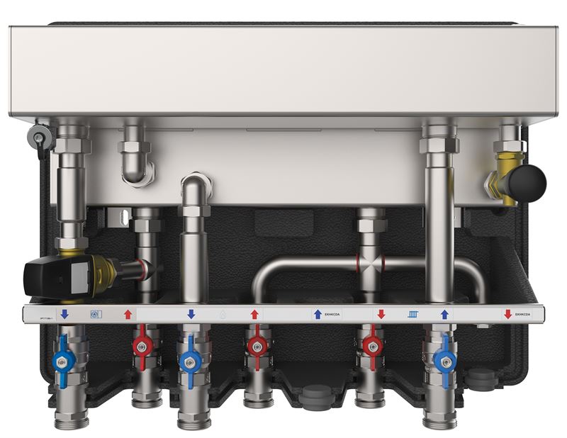 Daikin EasyConnect Kit im offenen Zustand: Vorinstallierte...