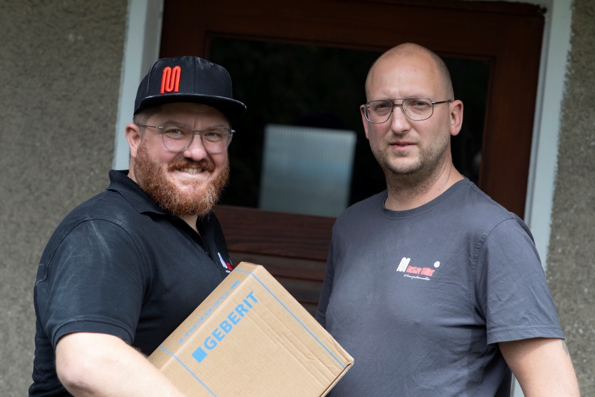 Markus Danecker (links) von der Gustav Müller GmbH...