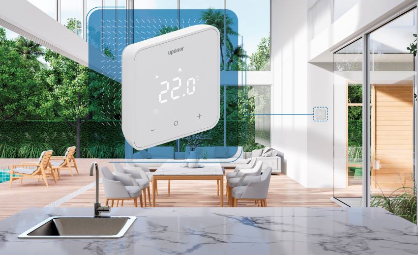 Die neuen Uponor Smatrix Thermostate sind in zwei Versionen...