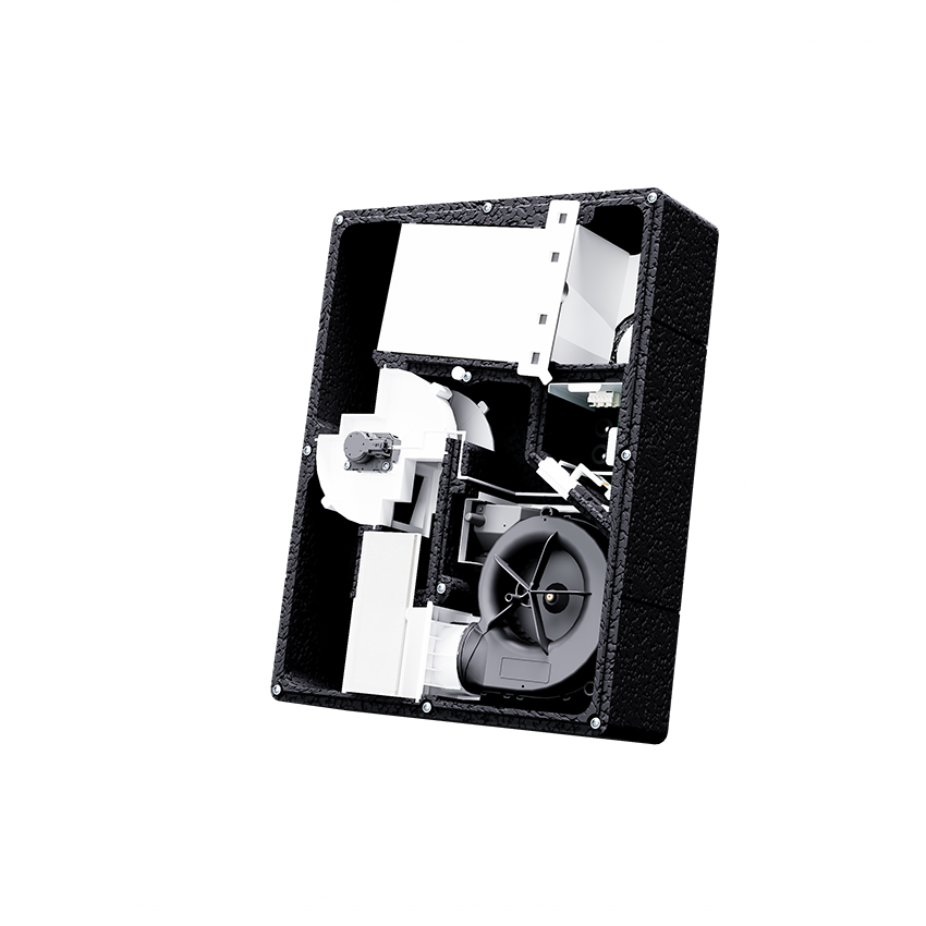 Innenleben des CPP 60 mit integriertem Radialventilato...