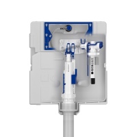 Das Zusammenspiel des Typ 212 Spülventils mit dem neuen, leiseren Typ 383 Füllventil sorgt im Geberit Spülkasten für eine optimierte Hydraulik.<br />Bilder: Geberit