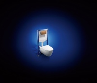 In Kombination mit einer Geberit Betätigungsplatte und einer WC-Keramik mit TurboFlush-Spültechnik entsteht das Geberit WC-System, mit Montagevorteilen, geräuscharmer und zugleich sauberer Ausspülung.