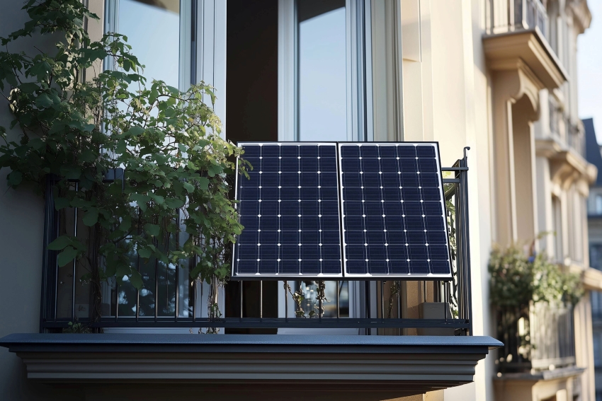 Auch an kleinen Balkonen kann eine Mini-PV-Anlage installiert...
