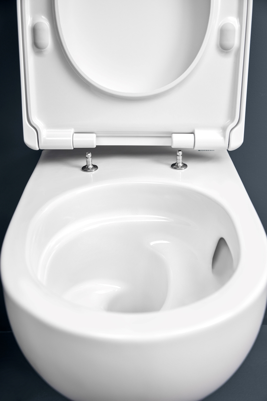 Seit 2025 gibt es WC-Keramiken der Badserie Geberit...