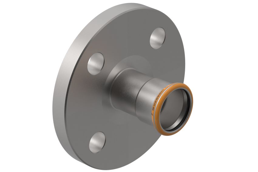 Neuer Flansch PN 6 mit Pressmuffe für Geberit Mapress...