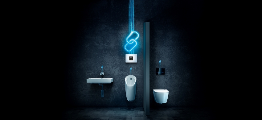 Geberit Connect ermöglicht Betreibern von Sanitäranlagen...