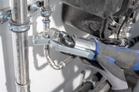 Im engen Kellerbereich der Gebäude kamen die neuen schwenkbaren Pressringe von Geberit zum Einsatz, die eine sichere Installation auch bei begrenztem Platzangebot ermöglichten.
