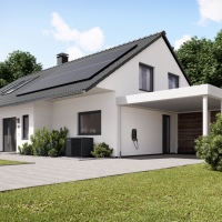 Die Wärmepumpe von Stiebel Eltron als Herzstück der Haustechnik, gepaart mit einer Photovoltaik-Anlage sowie der Wallbox für das E-Auto – die perfekte Zusammenstellung für das eigene Zuhause.<br />Bilder: Stiebel Eltron