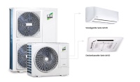 Das neue VRF Multi-Klimasystem MVV DC bietet durch seine Leistungsklassen und Features eine große Flexibilität.