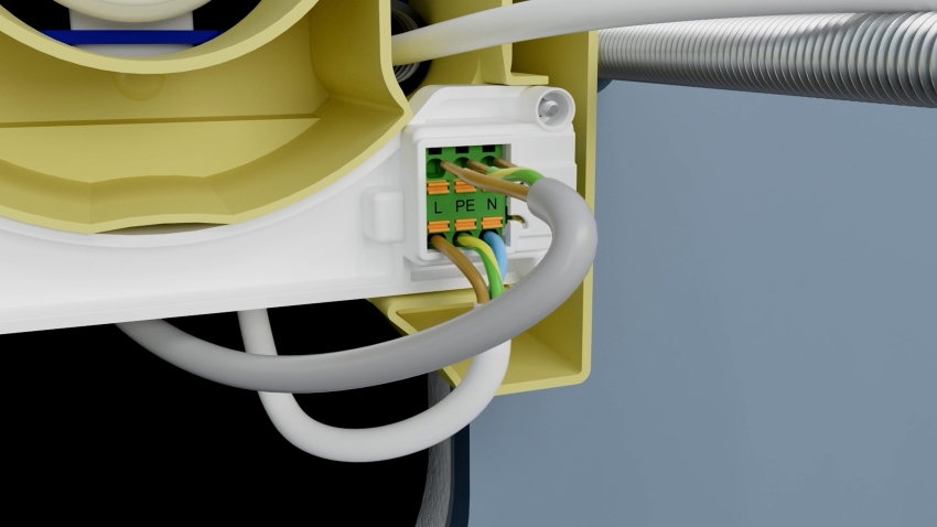 Bei der Installation der Geberit Power & Connect Box...