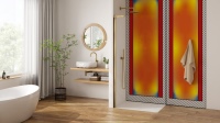 Durch die Kombination aus platzsparender Heizlösung und hochwertiger Wandgestaltung eignet sich Roth E-Vipanel besonders für die Sanierung und Modernisierung von Bädern. Mit der Öffnung des Systems für alle Vipanel-Dekore und Individualmotive profitieren Kunden von maximaler Designfreiheit bei effizienter Funktionalität.<br />Bilder: Roth Werke