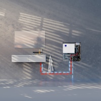 25 Prozent höhere maximale Durchflussmenge für mehr Komfort: Die Uponor Combi Port E-Hybrid Wohnungsstation erreicht einen Durchfluss von 15 l/min im Vergleich zu 10 l/min bei der Vorgängergeneration. 