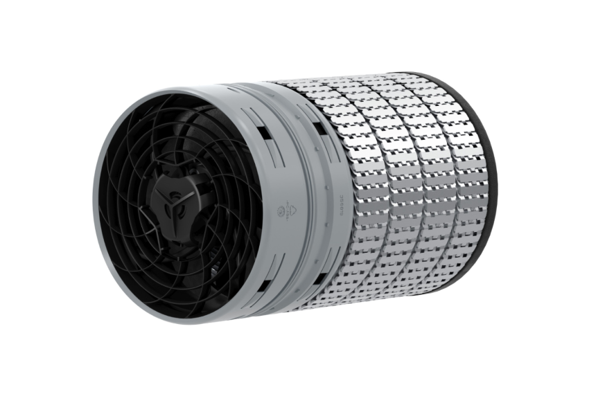 Die Anzahl der Aluminium-Wärmetauscher lässt sich flexibel...
