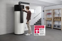 Testsieger: Die Warmwasser-Wärmepumpe WWK-I Plus von Stiebel Eltron punktet laut Stiftung Warentest mit einer beeindruckenden Effizienz, leisem Betrieb und einer hohen Wirtschaftlichkeit. <br />Bild: Stiebel Eltron