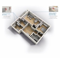 Der iconVent 165 lässt sich direkt in die Fensterlaibung einzubauen. So sind keine Außenwandgitter an der Fassade sichtbar und der Schallschutz wird erhöht.<br />Bild: Pluggit <br /><br /><br />