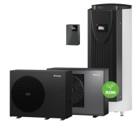 Die neuen Vorteilspakete für die Wärmepumpenreihe System E® gibt es in zwei Varianten – als „Pure Flex“ mit wandmontiertem Regler oder als „Connect Comfort“ mit integriertem Hydrotower. <br /><br />Quelle: Dimplex