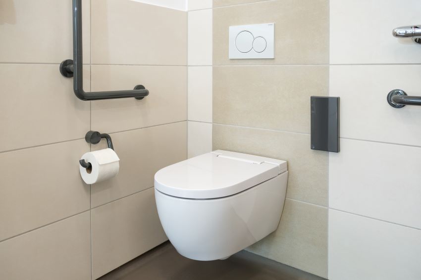 Alle Pflegebäder sind mit dem spülrandlosen Dusch-WC...