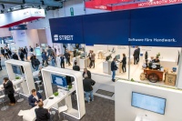 Von der Planung bis zum Betrieb: Softwarelösungen auf der ISH unterstützen dabei, Gebäudedaten zusammenzuführen, technische Systeme zu vernetzen und komplexe Gebäude effizient zu managen.<br /><br />Quelle: Messe Frankfurt Exhibition GmbH / Petra Welzel