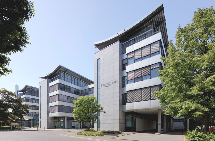 Der Bürokomplex „Phoenix-Haus“ in Frankfurt wurde mit...