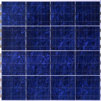 Modul-Prototyp aus sechzehn MWT-Solarzellen. 