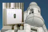 Die intelligente Regel- und Sicherheitszentrale RESI kann die komplette Hausinstallation für Ein- oder Zweifamilienhäuser zusammenfassen. Foto: SYR Hans Sasserath & Co. KG