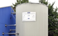 Erstmals wurde in Nortorf als Pilotprojekt ein Wärmespeicher in Segmentbauweise errichtet <br />Bild: T. Urbaneck, TU Chemnitz