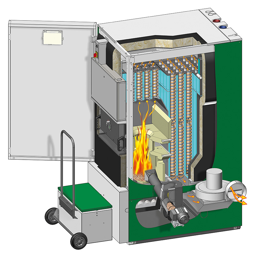 Herz Brennwertkessel Pelletstar CONDENSATION 100 kW.Bild:...