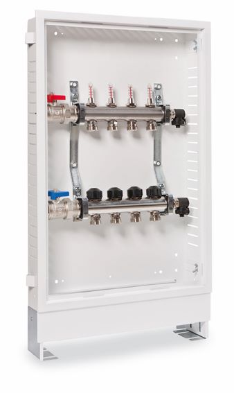 Bsp. FVT-4-H-E Fußbodenverteilerstation mit Anschlussbaugruppe...