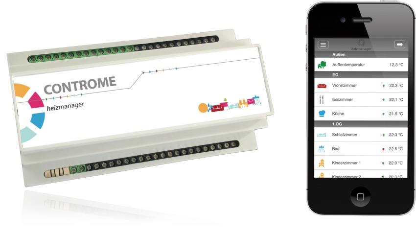 Controme heizManager System für Flächenhei-zungen und...