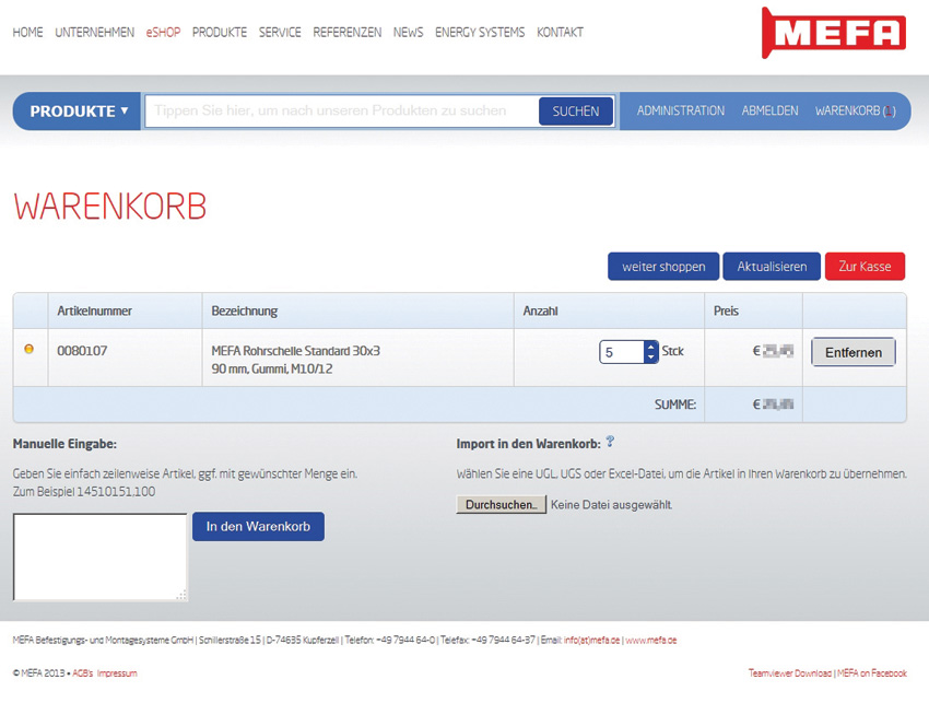 Kundenspezifische Produkte können schnell und einfach...