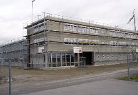 Vorderansicht des ABIG-Neubaus.