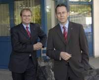 Michael Hennigs  (li) und Ralf Sand jetzt in der Geschäftsführung.......