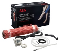 10 Aktions-Sets AEG THERMO BODEN BASIS stehen zur Auswahl – zur optimalen Fußbodentemperierung bei  Fliesen bzw. keramischen Böden.<br />Bilder: AEG Haustechnik