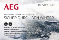AEG Infoflyer „Sicher durch den Winter“/“AEG sucht Experten“ verspricht dem Fachpartner eine Vielzahl an Vorteilen.