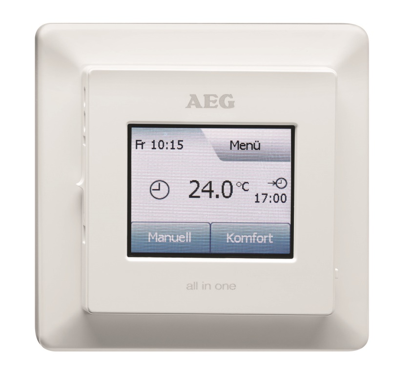Der neue all-in-one-Komfortregler FRTD 903 TC von AEG...