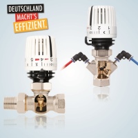 Seit 01. August 2016 wird die Installation von voreinstellbaren Thermostatventilen oder Einzelraumtemperaturreglern und daran anschließende Optimierungsmaßnahmen (Hydraulischer Abgleich) in Höhe von max. 30 % des Netto-Rechnungsbetrages gefördert. Von AFRISO-GAMPPER gibt es hierzu ein komplettes Produktprogramm und entsprechendes Knowhow.<br />Bild: AFRISO