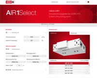 AIR1Select - das smarte Tool zur Auswahl von RLT-Geräten. <br />Bilder: Helios Ventilatoren<br />