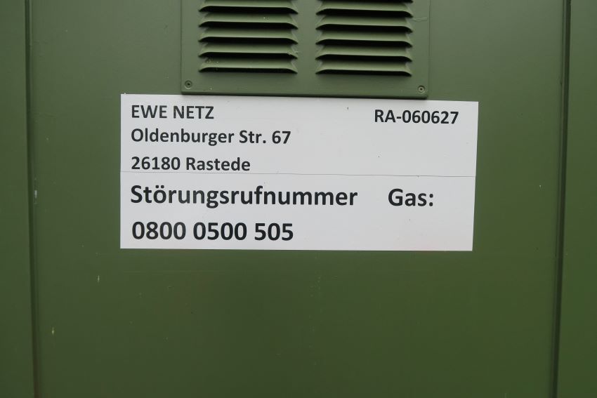 Mit eigener Hausnummer: die Gas-Druckregelanlage der...