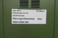 Mit eigener Hausnummer: die Gas-Druckregelanlage der EWE NETZ GmbH.<br />Bilder: August Brötje