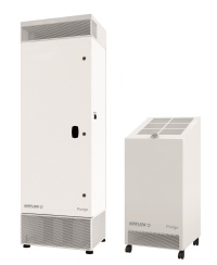Wer eine schnelle, unkomplizierte Lösung sucht, um die Luft in Innen-räumen zuverlässig von Viren, Allergenen und Schadstoffen zu be-freien, für den ist die neue Luftreiniger-Serie Purigo von Airflow die richtige Wahl. <br />Bild: Airflow Ludttechnik