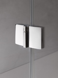 Die Aperto-Scharniere im hochwertigen Softcube-Design bestechen durch ihre klare und elegante Chromoptik. 