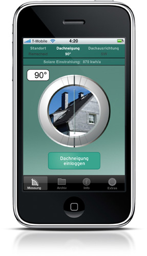 Die App auroPLAN kann auf einem Smartphone installiert...