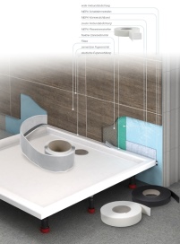 Mit seiner elastischen Abdichtfläche passt sich „MEPA-Aquaproof“.......