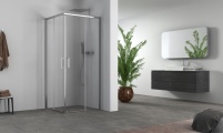 Eine Dusche mit voller Funktionalität, modernem Design.......