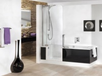 Mit der TWINLINE 2 ist Duschenund Baden auf kleinstem.......