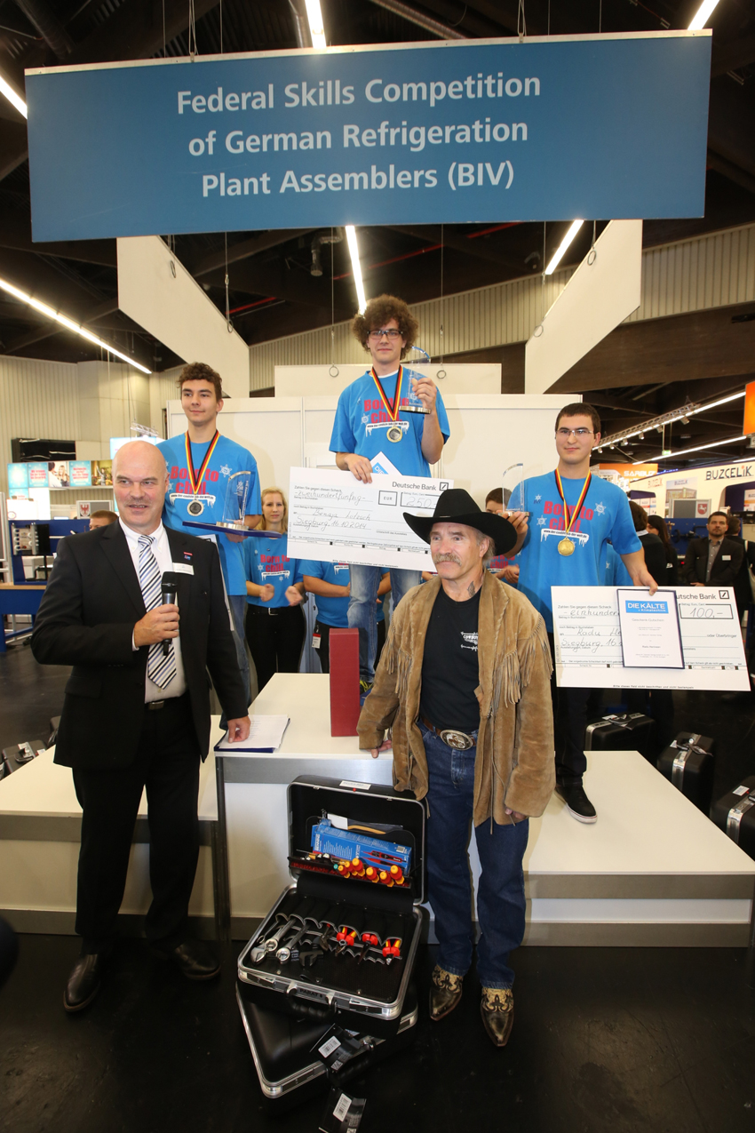 Die Sieger 2014 v.l.: 2. Platz Philipp Bundschuh (Baden-Württemberg),...