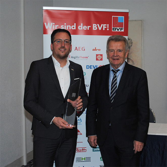 Preisübergabe an Florian Wiemeyer, (Oventrop) durch...