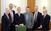 Das neue BVF-Team: v. l. n. r.: Christa Bläser, Sekretariat.......