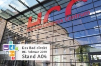 Am 06. Februar von 9 bis 21 Uhr stellt HSK auf der Direktlieferantenmesse „Das Bad Direkt“ in der Eilenriedehalle im Congress Centrum Hannover seine Neuheiten vor.