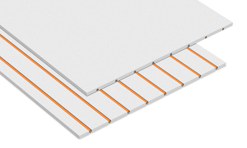 Variotherm ModulPlatten mit integrierten Heizungsrohren...
